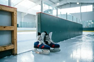 Hero illustration for the article “Learning to Skate as an Adult: Where to Begin”