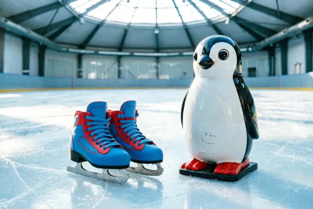 Hero illustration for the article “Introducing Young Children to Ice Skating: A Parent's Guide”