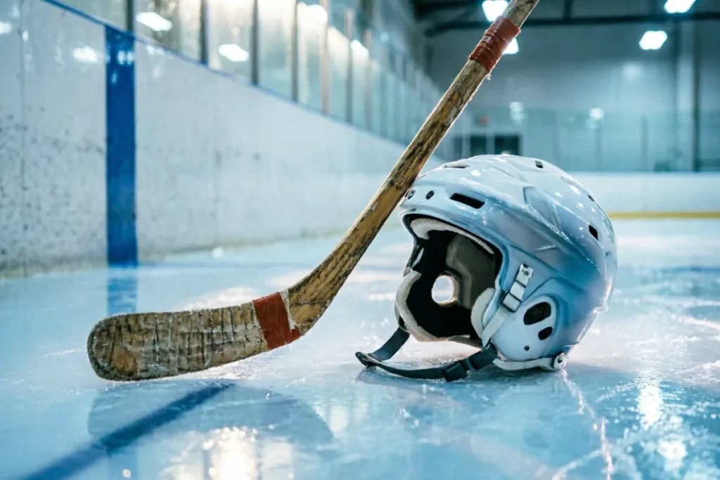 Hero illustration for the article “Equipment Essentials and Upgrades for Adult Hockey Players”