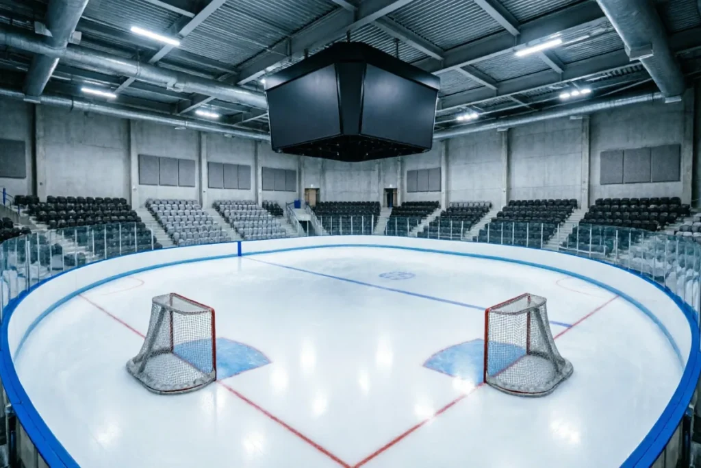 Hero photograph for the article “Understanding Wintersport Ice Sports Arenas: Design, Use”