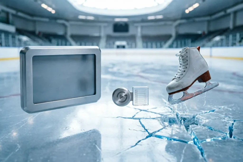 Hero photograph for the article “How Figure Skating Judges Resolve Video Reviews”