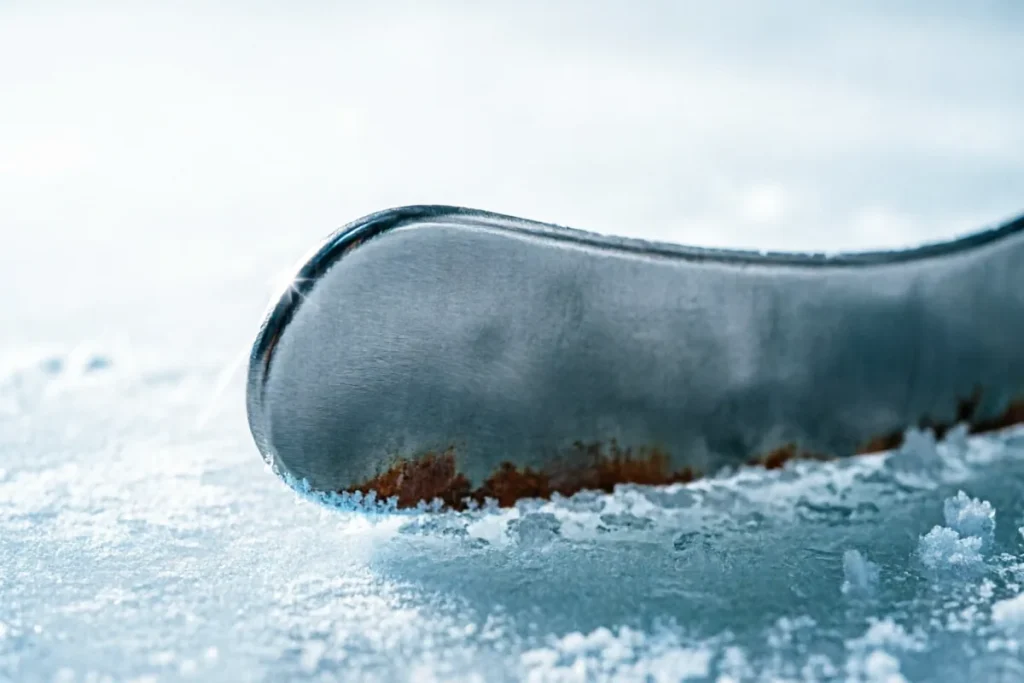 Hero photograph for the article “How Often Should You Sharpen Hockey Skates?”