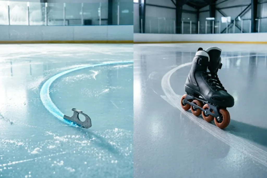Hero photograph for the article “Ice Skating vs. Roller Skating: What Transfers?”